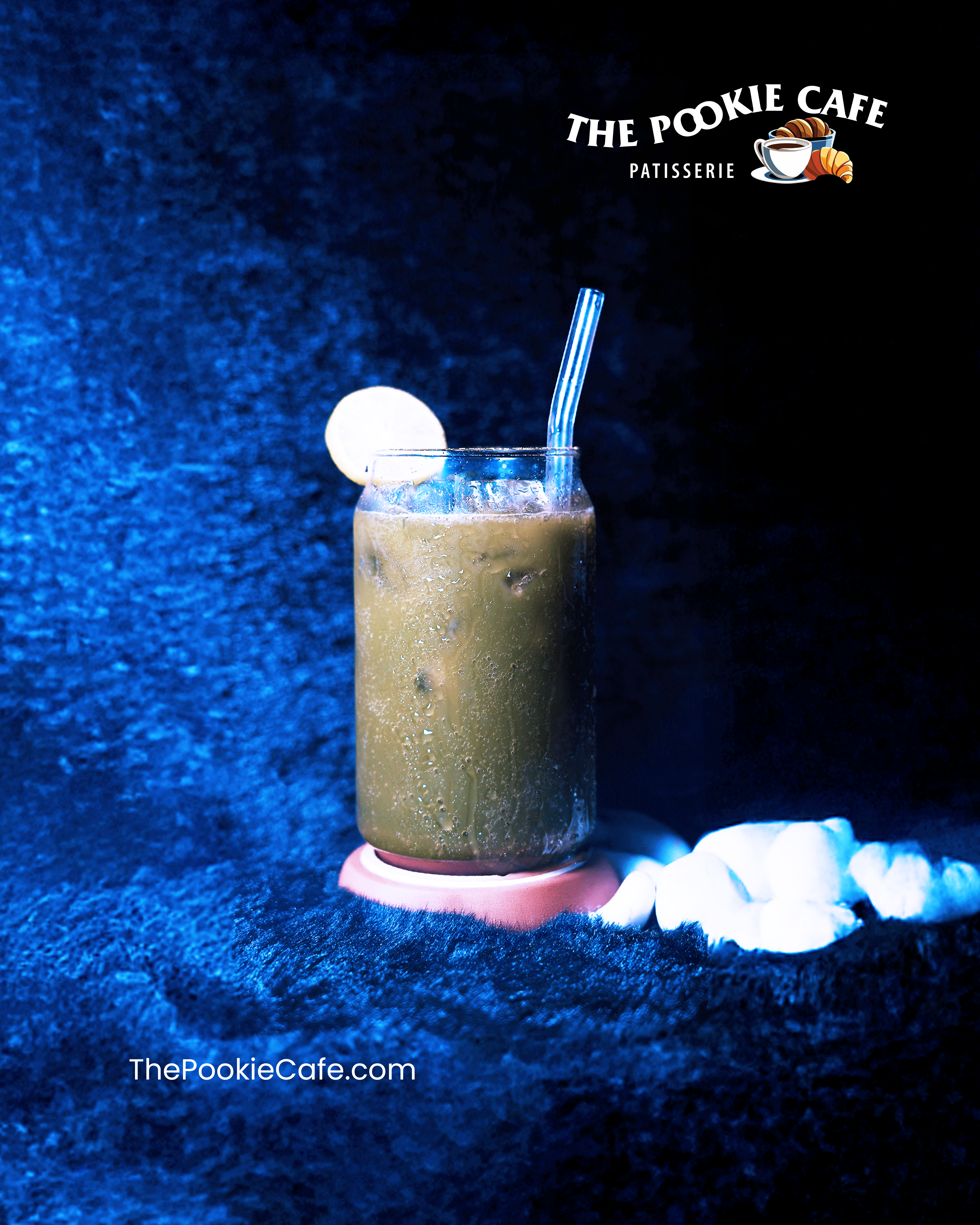 Iced Dirty Matcha Latte